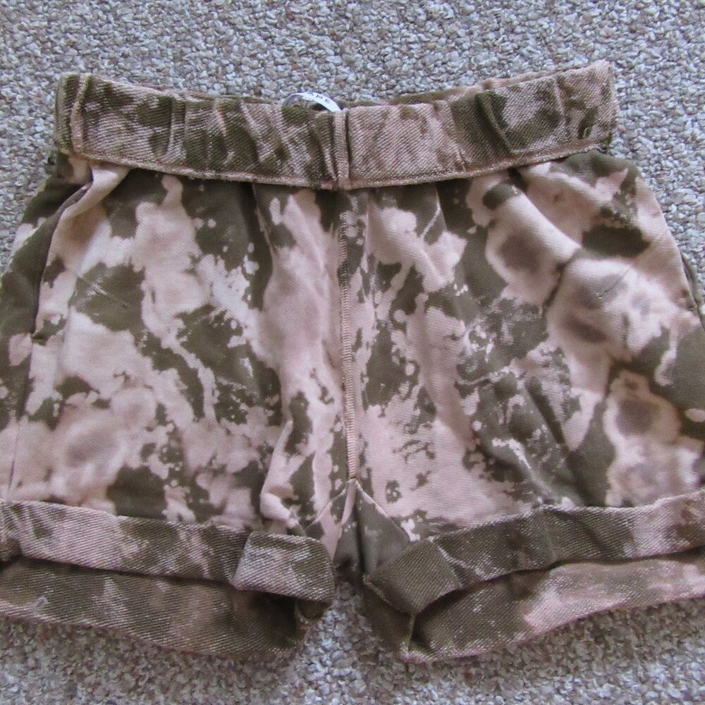 Frame Tie-Dye Cotton Shorts Womens Size Small